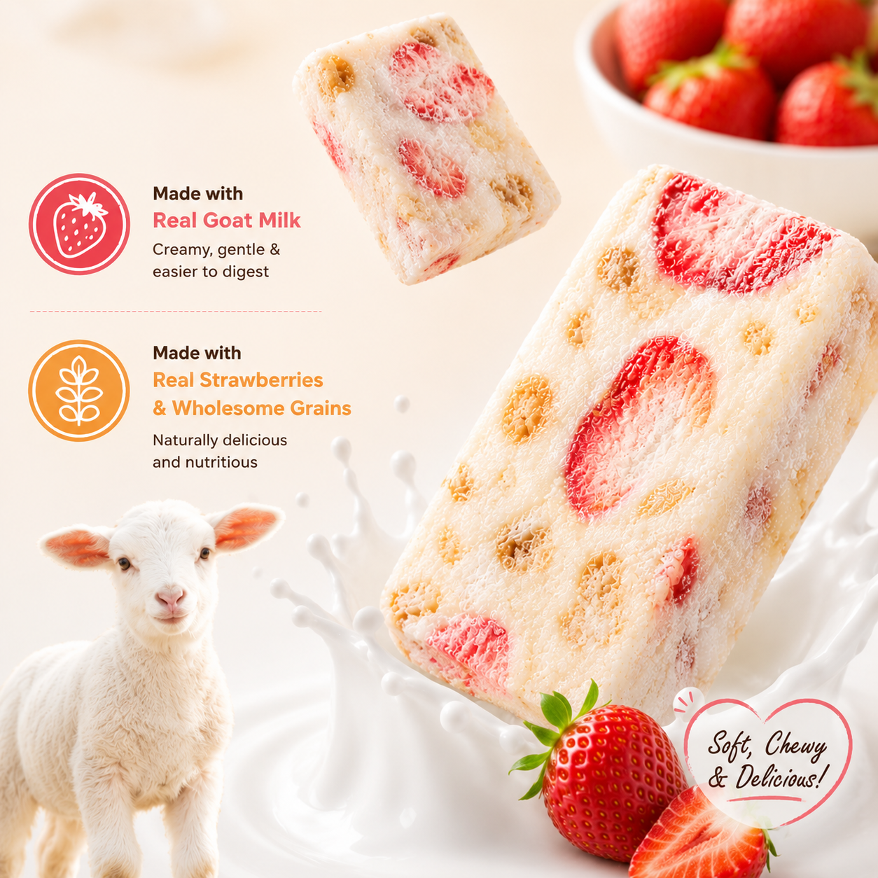 🍓Every Bite Tastes Like a Strawberry Dream🧶🧶Once You Try These Ordinary Snacks Won't Compare-ABB8