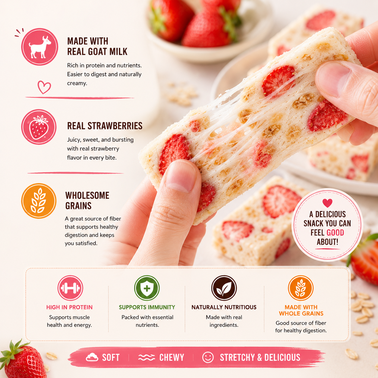 🍓Every Bite Tastes Like a Strawberry Dream🧶🧶Once You Try These Ordinary Snacks Won't Compare-ABB8