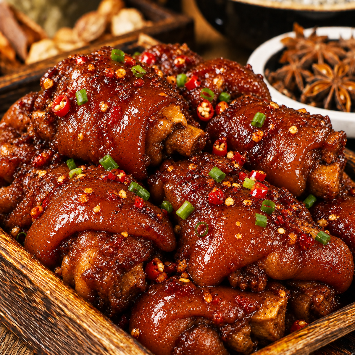 🐖 Golden-Skin Braised Pork Trotters — Slow-Braised to Perfection, Rich in Flavor-Elon